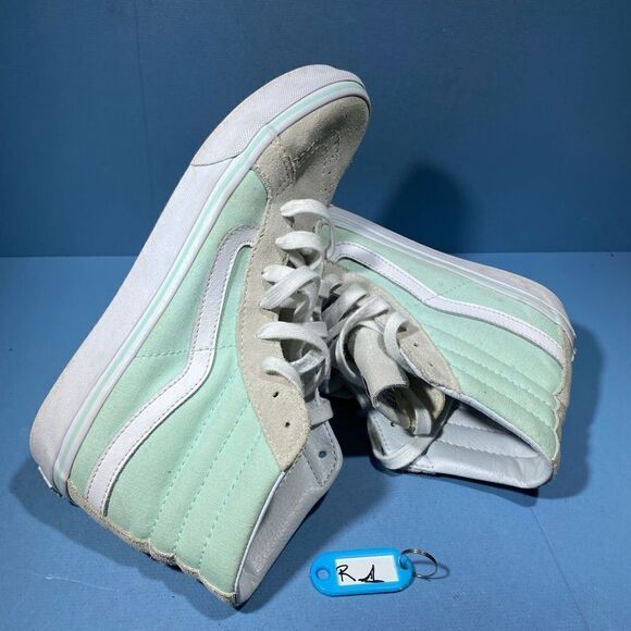 Vans Off The Wall Sk8 hi High Top Ripped Aztec Pattern Sneakers M Sz 7 W 8,5 - Picture 1 of 7